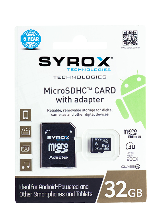 http://www.gurnetbilisim.com/img/urun/Syrox 32 GB MikroSD Hafıza Kartı (MC32).png
